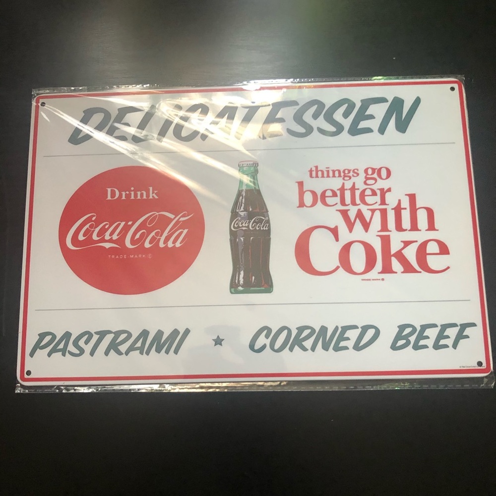 Vintage Replica Coca- Cola Metal Sign 8”x12”